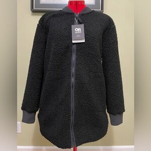 NWT Outdoor Research Black Juneau Sherpa Fleece Coat